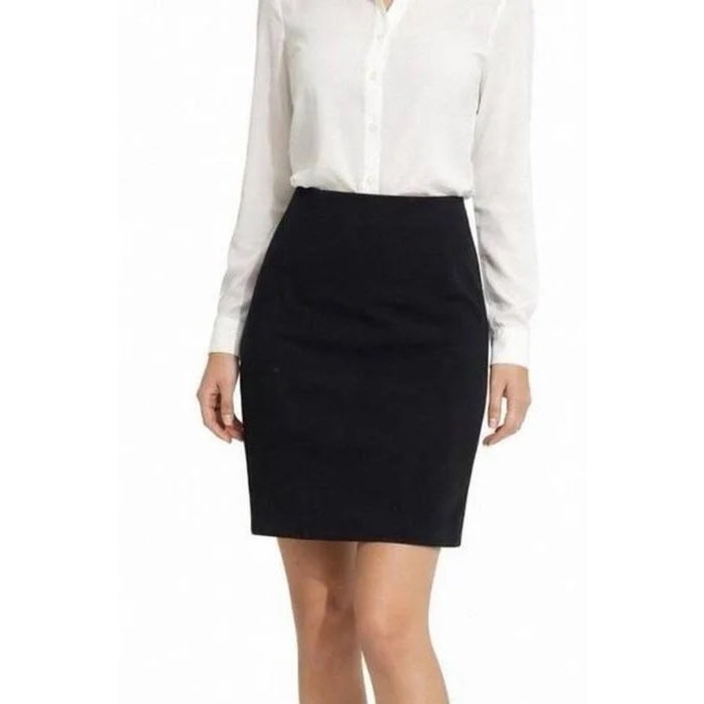 HM‎ Black High Waisted Pencil Skirt Career Office Wear Size 10